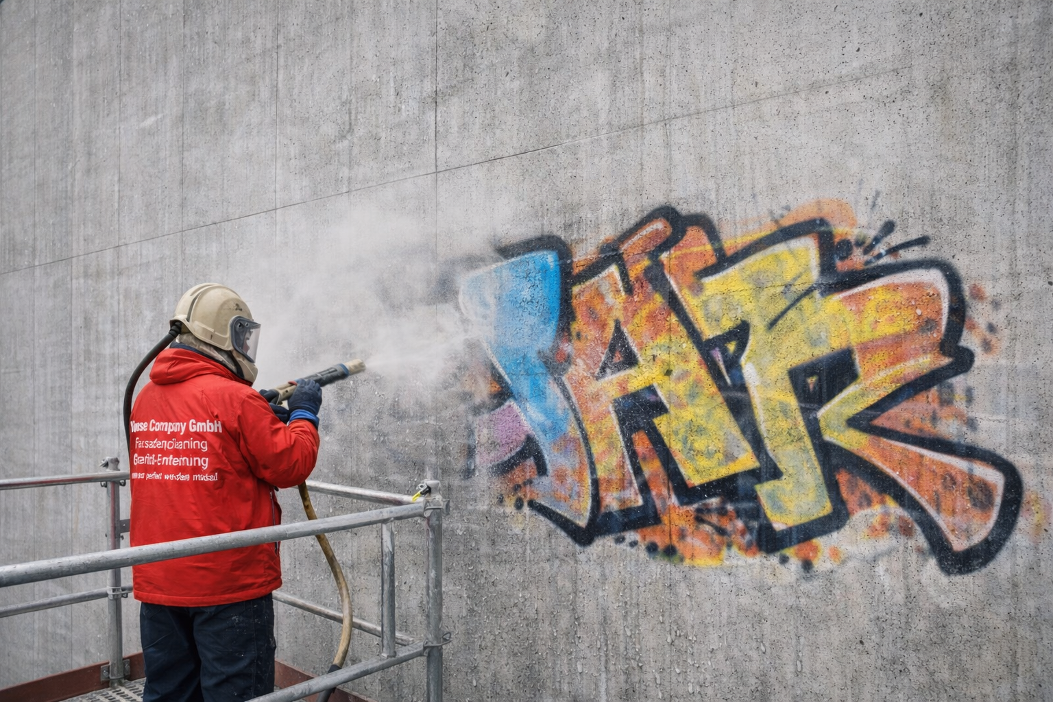 Jos Sandstralen House wash Company Vorher